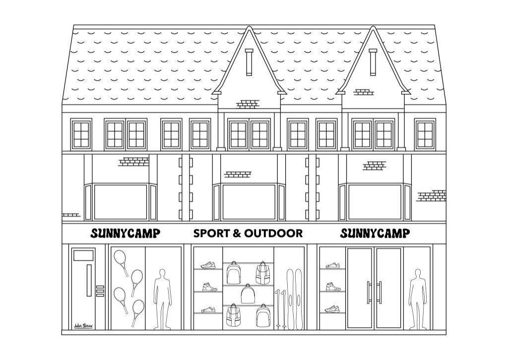 RGB Sunny Camp illustratie